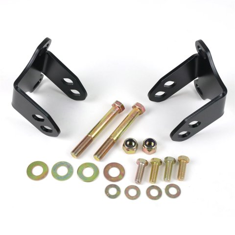 RideTech Motor Mounts for 1965-1979 F-100, 1975-1979 F-150 - 12319504 Engine Mount Brackets, Steel, Black, Ford, FE, Pair