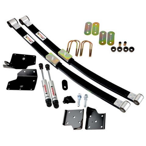 RideTech StreetGrip Composite Leaf Springs for 1964-1966 MUSTANG - 12094810 Spring, Composite, Black, Delrin Bushings, HQ Series Shock, Rear, Ford, Kit