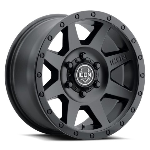 ICON Alloys Wheels 1820908055DB WHEEL REBOUND DBL BLACK - 20 X 9 / 8 X 6.5" / 12MM / 5.5" BS