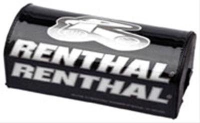 Renthal Fatbar Pads P230 Handlebar Pad, Fatbar, 1 1/8 in. Size, Foam, Vinyl Cover, Black, Logo, Each