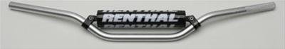 Renthal 7/8 in. Handlebars 611-01-SI-03-219 Handlebars, 110cc Playbike Style, Aluminum, Silver Anodized, 0.875 Diameter, 30.120 Width, Each
