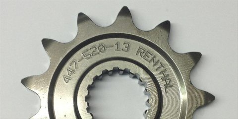 Renthal Grooved Front Sprockets 252-520-14GP Sprocket, Front, Steel, Natural, 14-Tooth, 520 Chain Size, Kawasaki, Yamaha, Each