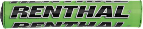 Renthal Mini SX Bar Pads P218 Handlebar Pad, Crossbar, SX, Foam, Vinyl Cover, Green, Logo, 8.50 in. Length, Each