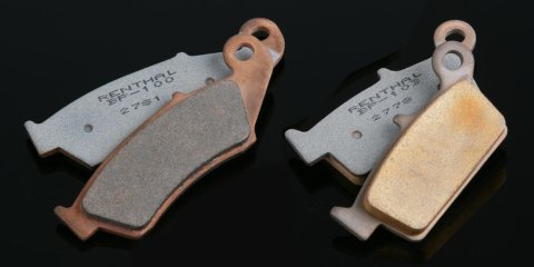 Renthal RC-1 Works Brake Pads BP-101 Pads, Works, Semi-metallic, Rear, for use on Honda®, Set