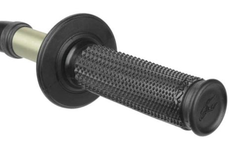Renthal MX Dual Compound Tapered Grips G198 ULT TACKY 1/2 WAFFLE TAPERED BLK