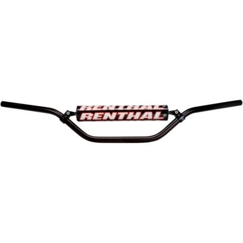 Renthal 7/8 in. Handlebars 613-01-BK-05-006 Handlebars, in., Enduro, Aluminum, Black Anodized, 0.875 Diameter, 32.870 Width, Each