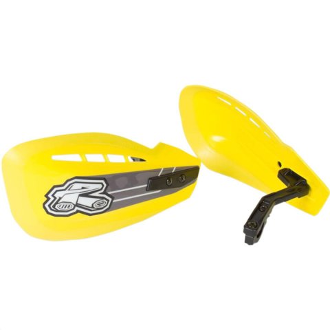 Renthal Hand Guards and Brush HG-100-YE CONTROL HAND DEFLECTORS, MOTO HANDGUARD SET YELLOW