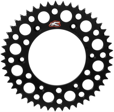 Renthal Ultralight Rear Sprockets 191U-420-50GEBK Sprocket, Rear, Aluminum, Black Anodized, 50-Tooth, 420 Chain Size, Kawasaki, Each