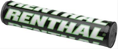 Renthal SX Bar Pads P286 Handlebar Pad, SX, Foam, Vinyl Cover, Black, Green, White, Logo, 10 in. Length, Each