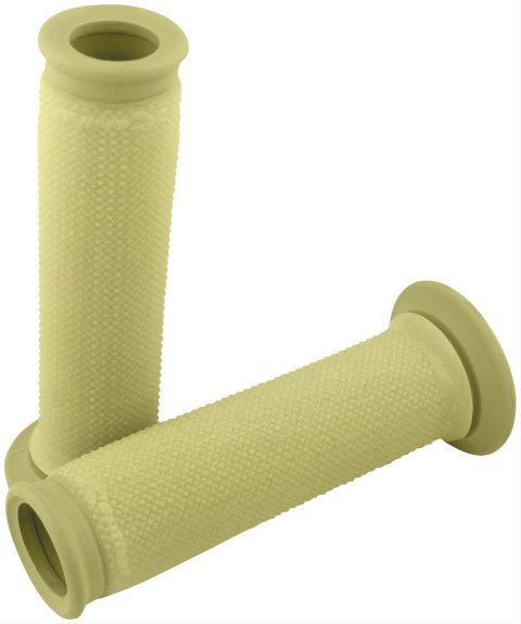 Renthal Road Dual Series Grips with Kevlar® G175 Grips, Compound Kevlar®, Rubber, Yellow, 125mm Length, 7/8 in. Bar Diameter, Pair