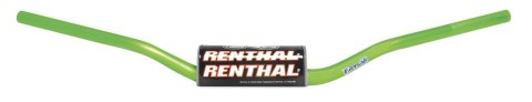 Renthal Fatbar Handlebars 609-01-GN Handlebars, Fatbar, RC High Style, Aluminum, Green Anodized, 1.125 in. Diameter, 31.575 in. Width, Each