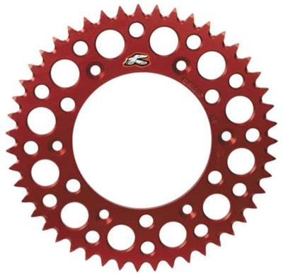 Renthal Ultralight Rear Sprockets 154U-520-53GRRD Sprocket RENT REAR SPRKT RED 520-53 RED
