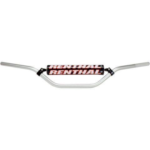 Renthal 7/8 in. Handlebars 613-01-SI-05-006 Handlebars, in., Enduro, Aluminum, Silver Anodized, 0.875 Diameter, 32.870 Width, Each
