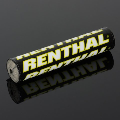 Renthal SX Bar Pads P287 Handlebar Pad, SX, Foam, Vinyl Cover, Black, Yellow, White, Logo, 10 in. Length, Each
