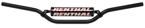 Renthal 7/8 in. Handlebars 983-05-BK-01-185 Handlebars, in., Villopoto/Stewart, Aluminum, Black Anodized, 0.875 Diameter, 31.810 Width, Each