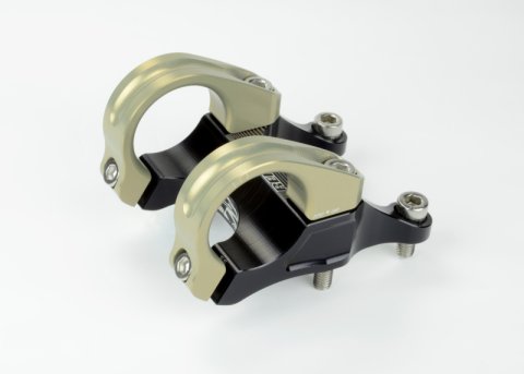Renthal Handlebar Mounts STM111-BKAG Integra II Stem. 50 mm. x 10 mm. - Aluminum Gold/Black