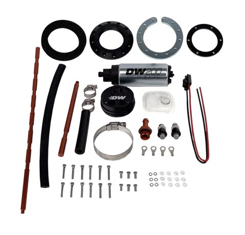 DeatschWerks Fuel Pump Mounts 9-201-5005 Universal In-Tank Mount + DW200, 255lph fuel pump
