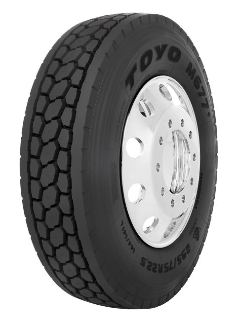 Toyo M677 Tires 285/75-24.5 Tires, M677+, 285/75R24.5, Blackwall, Radial, Drive Tire, G Load Range, 6,175 lb. Load, Each