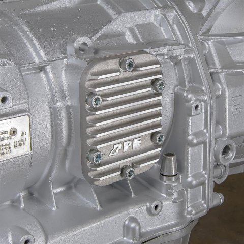 Pacific Performance Engineering Heavy-Duty PTO Side Cover Plates 128060000 Cover, Aluminum, Raw Finish, Pair, Allison 1000, GM 2500/3500HD