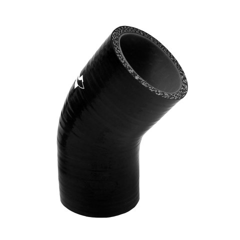 Pacific Performance Engineering Silicone Tubing Couplers 515202045 Coupler, 45 degree Elbow, Silicone, Black, 2.000 in. Inlet/Outlet Diameter, Each