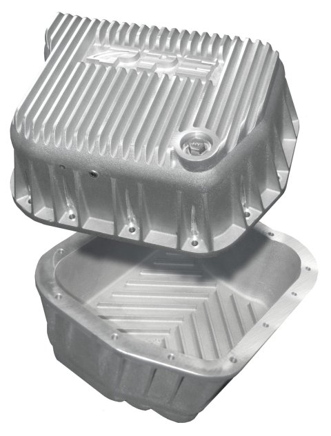 Pacific Performance Engineering Heavy-Duty Transmission Pans 228051000 Pan, Deep, Aluminum, Natural, 4 qt. Capacity Increase, Chrysler, Dodge, Plymouth, Each