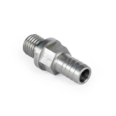 Pacific Performance Engineering Fuel Inlet Fittings 113060501 Fitting, Straight, 3/8 in. Male Thread, 3/8 in. Hose Barb, Each