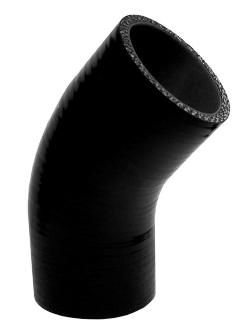 Pacific Performance Engineering Silicone Tubing Couplers 515222245 Coupler, 45 degree Elbow, Silicone, Black, 2.250 in. Inlet/Outlet Diameter, Each