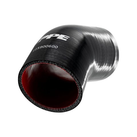 Pacific Performance Engineering Silicone Tubing Couplers 115900600 Coupler, 30 degree Elbow, Silicone, Black, 3.000 in. Inlet/Outlet Diameter, Each