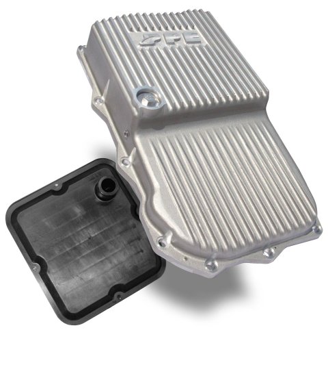 Pacific Performance Engineering Heavy-Duty Transmission Pans for 2015-2021 CHARGER, CHALLENGER, 2013-2021 1500 - 228053000 Pan, Aluminum, Deep, 2 Qt. Extra, Filter, Temp Sender Bung, Dodge, Ram, 8HO70, 8HP75 Transmission, Each