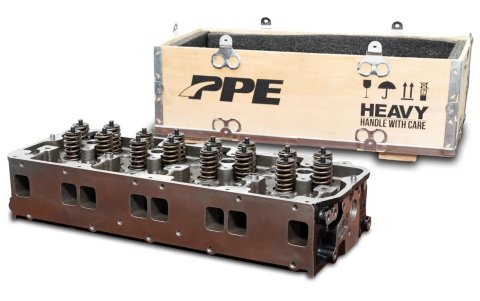 Pacific Performance Engineering LLY/LBZ/LMM Cast Iron Cylinder Heads 110100103 Head, Assembled, Iron, OEM, Chevrolet, Duramax Diesel, V8, LLY/LBZ/LMM, Each