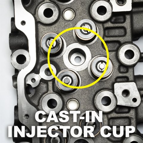 Pacific Performance Engineering LB7 Cast Iron Cylinder Heads 110100101 Head, Assembled, Iron, OEM, Chevrolet, Duramax Diesel, V8, LB7, Each