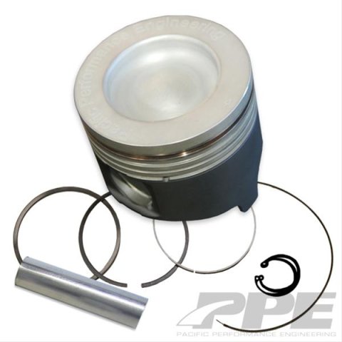 PPE Pistons 118080034 Mahle Piston Kit GM 6.6L - .040 15.5:1 cr