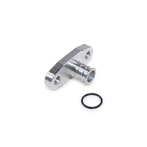 Pacific Performance Engineering Turbocharger Oil Drain Fittings 516002000 Adapter, Turbo Drain, T4 Series, 5/8 in. Hose Barb, Aluminum, Natural, Each