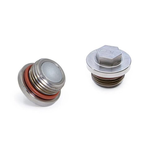 PPE Oil Pan Drain Plugs 128051001 plug, Stainless Steel, Raw color, 1" diameter, Neodymium magnet