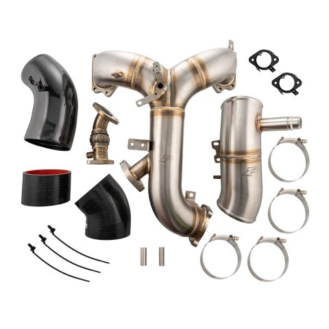 PPE Intake Manifolds, Fuel Injected 315054010 Turbo Inlet and Manifold Kit - Ford 6.7L Powerstroke 2020-2025 - Brushed