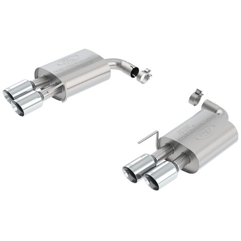 Ford Performance Parts 2018-19 Mustang GT Sport Exhaust Systems M-5230-M8SCA System, Axle-Back, 304 Stainless Steel, Two Mufflers, Split Rear Exit, Quad 4 in. Chrome Tips, Ford, Mustang, 5.0L, Kit