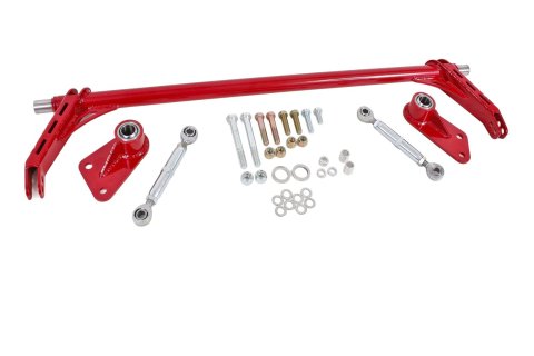 BMR Xtreme Anti-Roll Bars for 2005-2014 MUSTANG - XSB012R Sway Bar, Rear, Steel, Axle Tubes, Red Powdercoated, 1 3/8 in. Diameter, Dodge, Kit