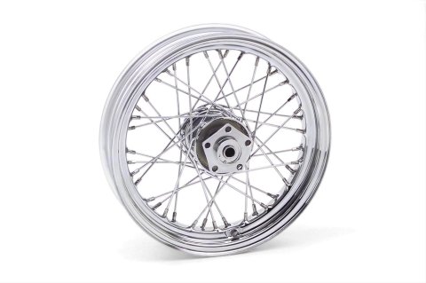 Biker's Choice Dual Flange Wheels 492455 Wheel, Flange, Steel, Chrome, 16 in. x 3.0 in., Spokes, Harley-Davidson®, Each