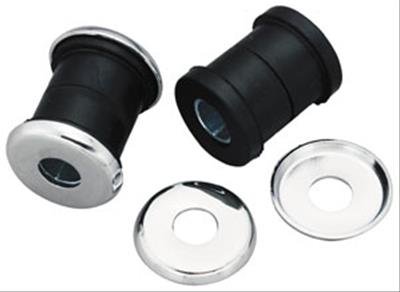 Biker's Choice Handlebar Mount Rebuild Kits 493346 Bushings, Rebuild, Rubber, Black, Spacers, Chrome Washers, Harley-Davidson®, Kit