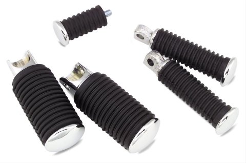 Biker's Choice Foot Pegs 490353 CHR CAP RIDER PEGS
