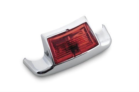 Biker's Choice Fender Tip Lights 491275 Light, Clear Bulb, Amber Lens, Chrome Housing, Harley-Davidson®, Each