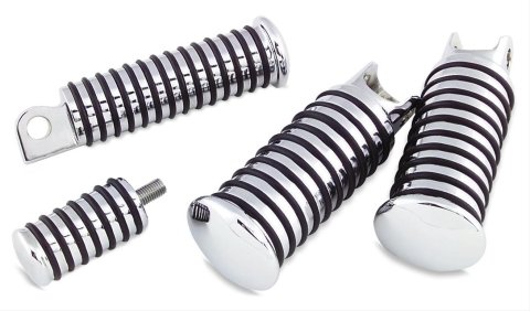 Biker's Choice O-Ring Foot Pegs 492438 Peg, O-Ring, Small, Front, Steel, Chrome, Harley-Davidson®, Each