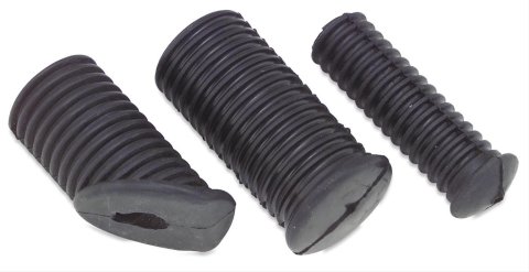 Biker's Choice Replacement Peg Rubbers 490351 Rubber, Foot Component, Black, Harley-Davidson®, Each
