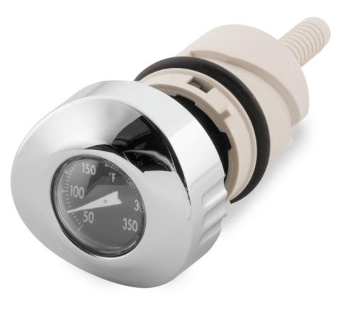 Biker's Choice Powersports Oil Caps and Dipsticks 488794 BLK FACE OIL TEMP GAUGE-SPORTY