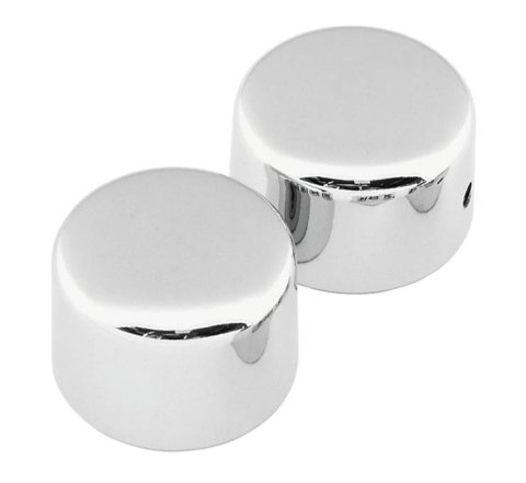 Biker's Choice Powersports Axle Caps 492785 AXLE CAP SET FRONT CHROME CHR