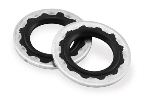 Biker's Choice Banjo Bolt Sealing Washers 490321 Washers, Sealing, 12mm Hole Size, Aluminum/Rubber, Natural, Set of 10