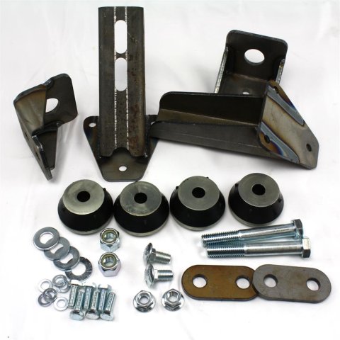 Advance Adapters Engine Swap Motor Mounts 713007 Mounts, Swap, Complete Mount, Weld-In, Bushings, Steel Bracket, Jeep, Kit
