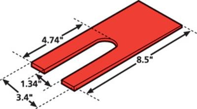 SPC Performance Wheel Alignment Parts 35017 Parts, Peterbilt Pinion Shim 2.0-deg.(Pr)