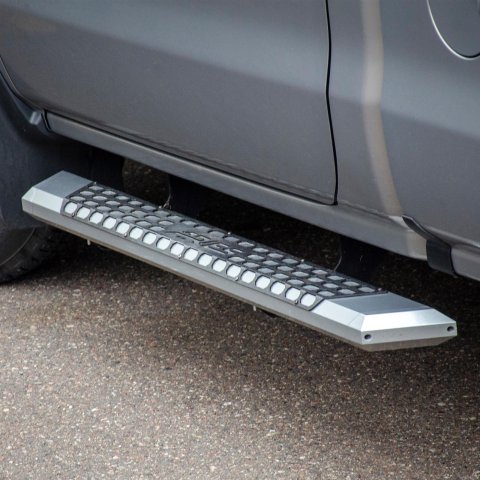 Aries Automotive AdvantEDGE 5.5 in. Side Bars 2555001 Step Bars, Diameter, Aluminum, Chrome Powdercoated, Pair