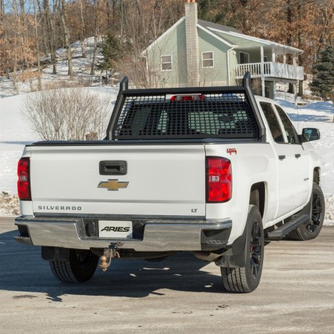 ARIES Automotive Headache Racks and Window Guards 1110105 Rack, AdvantEDGE, 07-16 SILVERADO/SIERRA 2500/3500 SINGLE AXLE 8' BOX